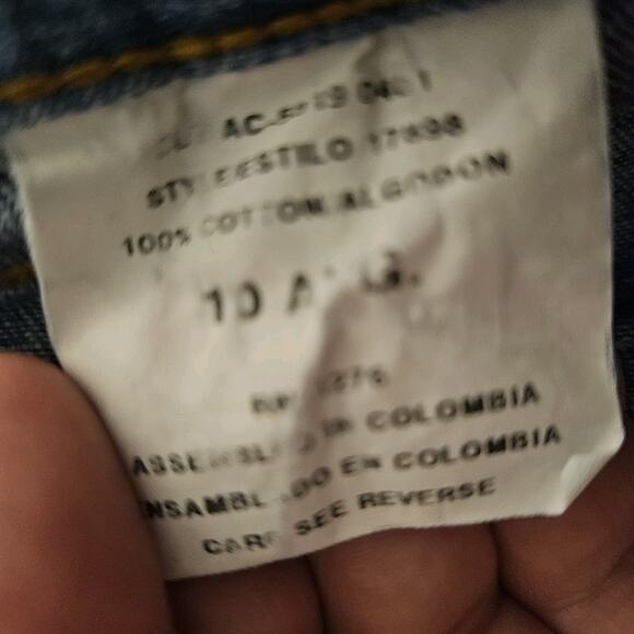 Vintage Faded Glory Wide Leg Jeans Y2k Sz 10 REG (29X29) Medium Blue Denim 90's - Picture 7 of 7